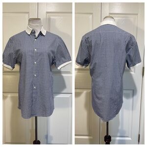 Michael Kors Slim-Fit Short-Sleeve Gingham Shirt